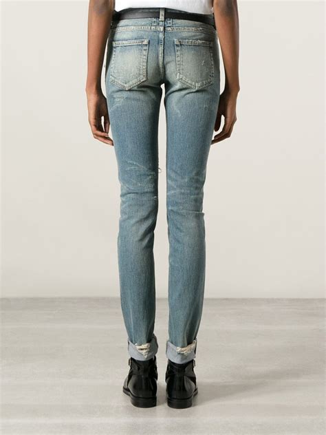 yves saint laurent womens denim jeans|Saint Laurent jeans women's.